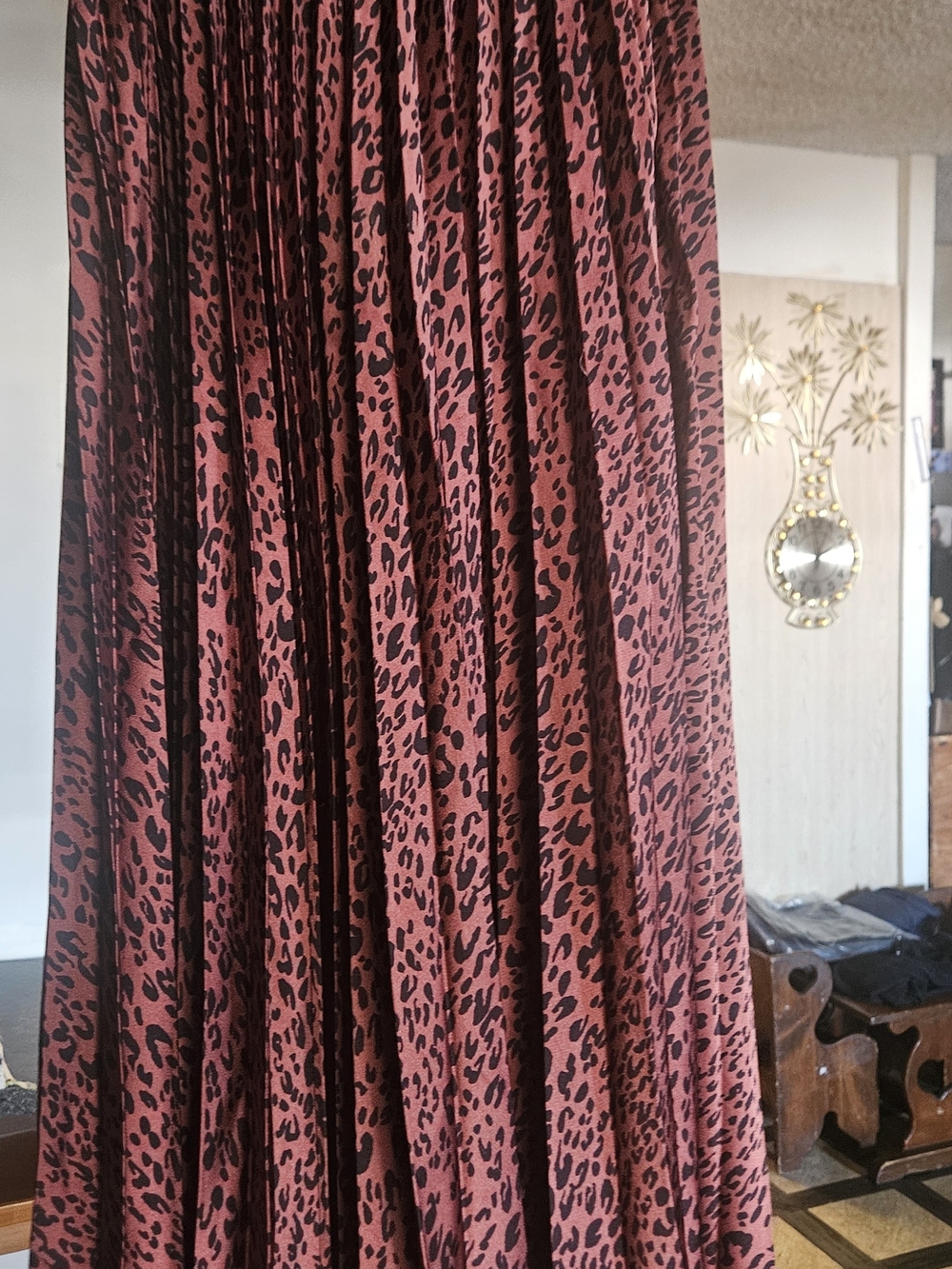Zara Black Label with Rust Leopard Print